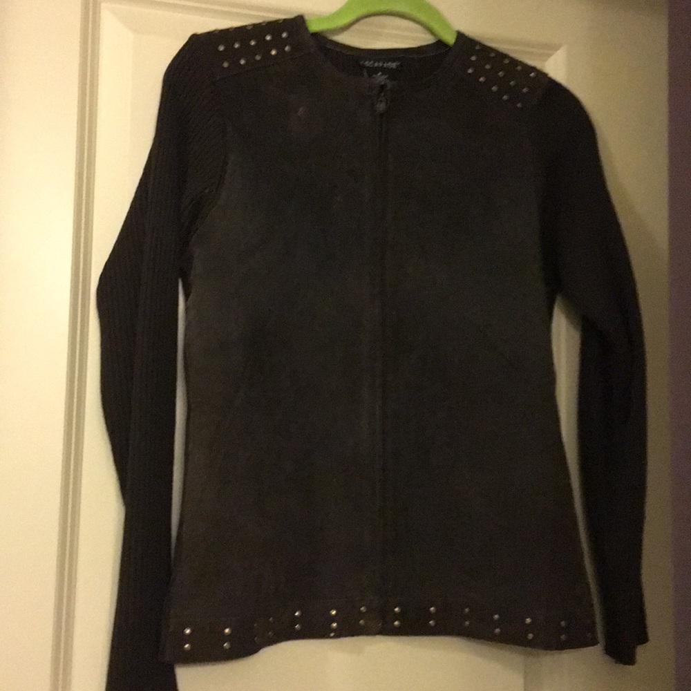 Escapade Suede Sweater Jacket - Picture 2 of 7